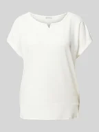 Koszulki i topy damskie - T-shirt o kroju regular fit z mieszanki materiałów - miniaturka - grafika 1