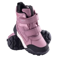 Śniegowce damskie - Dziecięce Śniegowce GEOX J TREKKYUP GIRL B AB-ST J46M7C-0MNBC-C8006J – Różowy - miniaturka - grafika 1