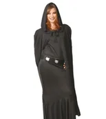 Dodatki do strojów karnawałowych - Ad Peleryna z Kapturem Czarna 16180 - miniaturka - grafika 1