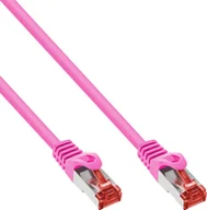 Kable miedziane - InLine Patchcord S/FTP PiMF Cat.6 PVC różowy 2m 76402M - miniaturka - grafika 1