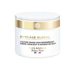 Yves Rocher Anti-Age Global - Przeciwzmarszczkowy krem regenerujący na dzień i na noc & maska 75ml - Maseczki do twarzy - miniaturka - grafika 1