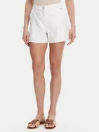 Spodenki damskie - Guess Szorty materiałowe W5GD1W WH5L2 Biały Regular Fit - miniaturka - grafika 1
