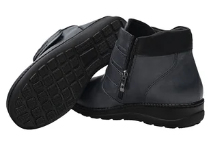 Botki AXEL Comfort 4379 Marine Gold H na 2-rzepy Kosela Medic 9379 na Haluksy - Botki damskie - miniaturka - grafika 3