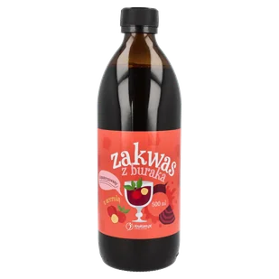 Zakwas z buraków z acerolą niepasteryzowany 500ml - Zdrowa żywność - miniaturka - grafika 1