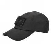 Odzież taktyczna i umundurowanie - Czapka z daszkiem Mil-Tec Baseball Cap Softshell - Czarna - miniaturka - grafika 1