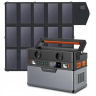 Panele fotowoltaiczne - Agregat SOLARNY PANEL 100W CAMPING 164000mAh 700W - miniaturka - grafika 1