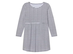 lupilu® Sukienka dziewczęca bawełniana z zaznaczoną spódnicą (98/104, Czarny/ biały) - Sukienki i spódniczki dla dziewczynek - miniaturka - grafika 1