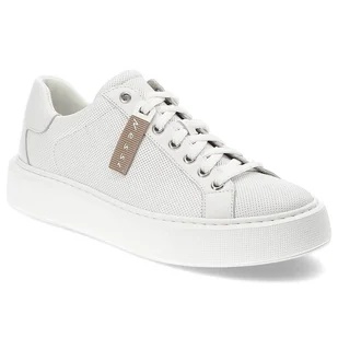 Białe Sneakersy Nessi Modne Półbuty Damskie - Półbuty damskie - miniaturka - grafika 1