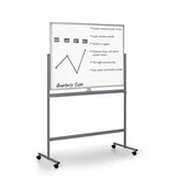 Tablice i flipcharty - B2B Partner Mobilna obustronna tablica obrotowa, 1800x1200 mm 5469 - miniaturka - grafika 1