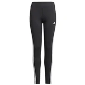 Legginsy - Legginsy adidas Girls D2M 3 Stripes Tight GN1453 czarny 134 cm - miniaturka - grafika 1