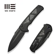 Noże - Nóż składany WE Knife Sylox Black Titanium/Aluminum Foil Carbon Fiber, Black Stonewashed/Black Brushed M390 (WE24027-1) - miniaturka - grafika 1