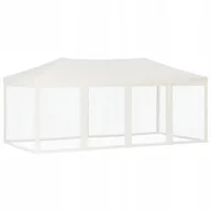 Pawilony ogrodowe - Składany namiot imprezowy ze ściankami, kremowy, 3x6 m - miniaturka - grafika 1