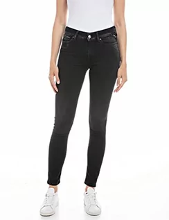 Spodnie damskie - Replay Luzien dżinsy damskie z recyklingu, 098 BLACK, 26W / 32L - grafika 1