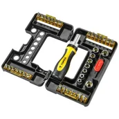 Zestawy narzędziowe - TOPEX Końcówki wkrętakowe i nasadki 39D344 - miniaturka - grafika 1