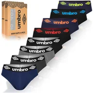 Majtki męskie - Umbro Slipy Majtki Męskie Bawełniane Zestaw 8 sztuk Rozmiar L - miniaturka - grafika 1