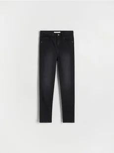 Reserved - Jeansy slim super high waist - czarny - Spodnie i spodenki dla dziewczynek - miniaturka - grafika 1