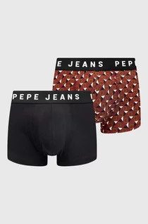 Majtki męskie - Pepe Jeans bokserki 2-pack męskie kolor czerwony - grafika 1