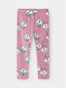 NAME IT Legginsy 13233941 Różowy Regular Fit - Legginsy - miniaturka - grafika 1