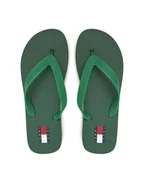 Klapki i japonki męskie - Tommy Jeans Japonki Tjm Beach Sandal EM0EM01560 Zielony - miniaturka - grafika 1