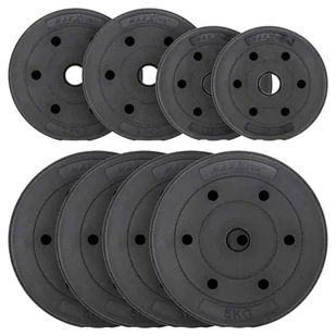 Zestaw obciążników 27,5 kg, 8 szt - Hantle i ciężarki - miniaturka - grafika 1