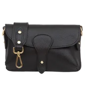 Torebki damskie - Torebka Damska Skórzana Vera Pelle Imba Czarna - miniaturka - grafika 1