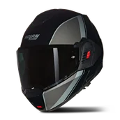 Kaski motocyklowe - Kask Szczękowy Nolan N120-1 Czarny/Szary/SrebrnyM - miniaturka - grafika 1