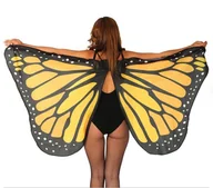 Dodatki do strojów karnawałowych - Kostium "Peleryna motyla" pomarańczowo / czarna - miniaturka - grafika 1