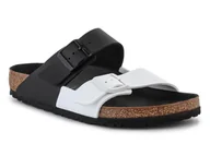 Klapki i japonki męskie - Birkenstock Arizona Split Black/White 1019703 - miniaturka - grafika 1
