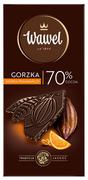 Czekolada - Wawel, czekolada gorzka premium 70% kakao ze skórką pomarańczy, 100 g - miniaturka - grafika 1