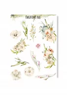 Scrapbooking - Naklejki Z Kwiatami Scrapbooking Planner Album - miniaturka - grafika 1
