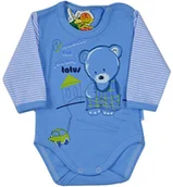 Body dla niemowląt - BODY NIEMOWLĘCE DŁUGI RĘKAW RĘKAWEK ROZM. 56 Pampicio - miniaturka - grafika 1