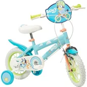 Rowery - Rower dziecięcy TOIMSA Bluey 1259 12 cali Błękitno-limonkowy - miniaturka - grafika 1