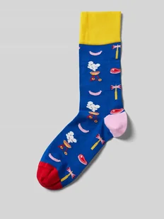 Skarpety we wzory na całej powierzchni - Skarpetki męskie - miniaturka - grafika 1