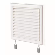 Wentylatory przemysłowe - Vents Kratka wentylacyjna 187 x 187 mm biała - miniaturka - grafika 1