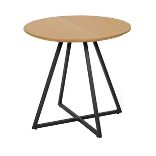 Stolik podręczny Delik, dąb, śr. 50 cm - Ławy i stoliki kawowe - miniaturka - grafika 1