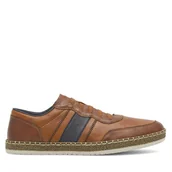 Półbuty męskie - Półbuty Rieker B5257-25 Brązowy - miniaturka - grafika 1