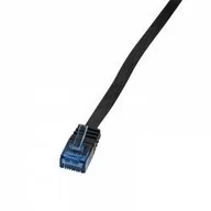Patchcordy - LogiLink Patch Cable płaski CAT5e U-UTP, 15m, czarny CP0140B - miniaturka - grafika 1