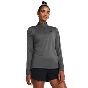 Under Armour Tech 1/2 zamek błyskawiczny - solidny, Castlerock//czarny, LG - Koszulki męskie - miniaturka - grafika 1