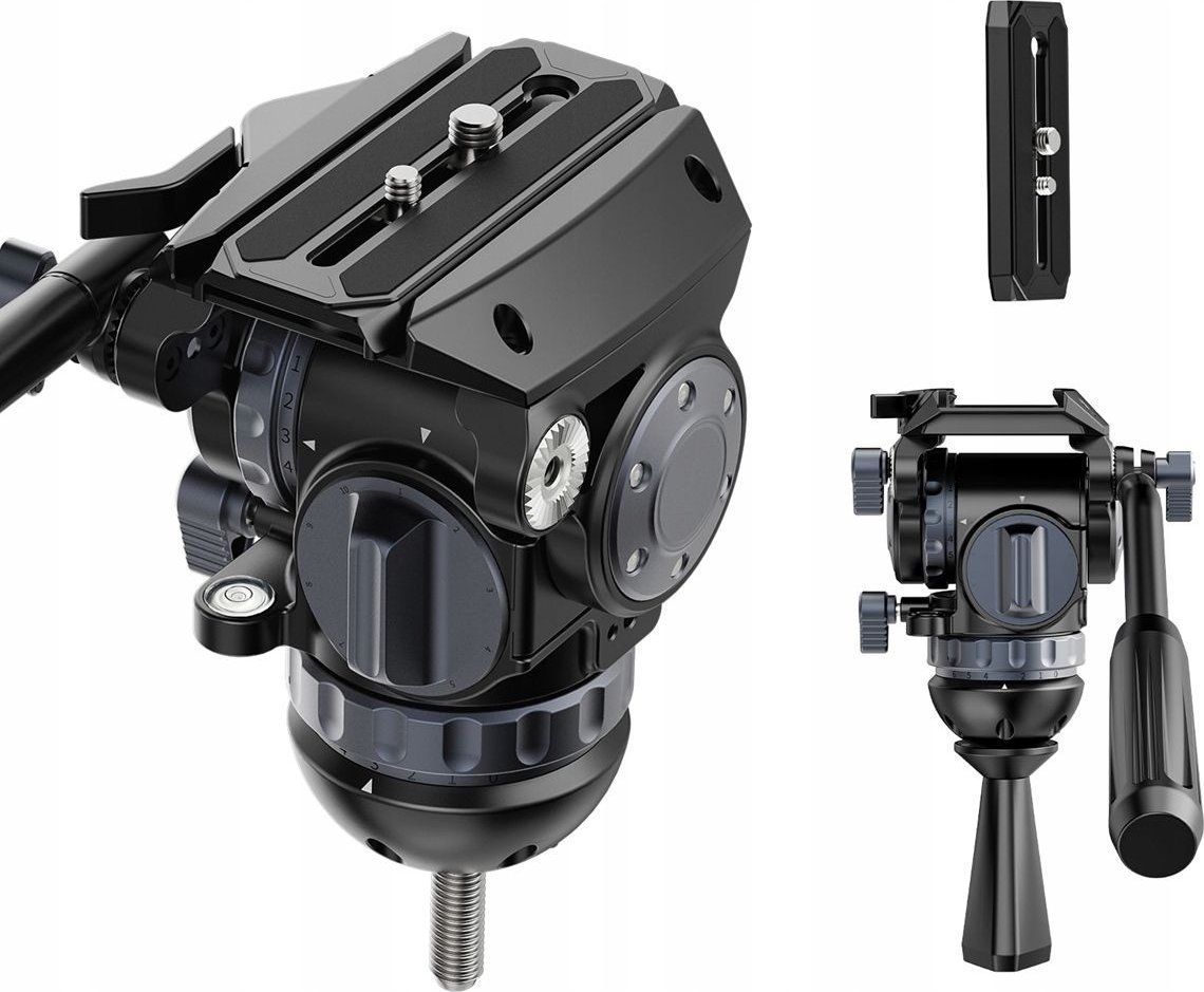 Profesjonalna Głowica Heavy Duty Video 360 Olejowa 75mm 10kg / ULANZI / T045