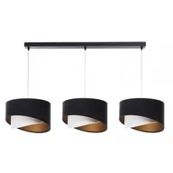 Lampy sufitowe - Welurowa lampa wisząca nad stół z czarnym stelażem - 4X S507 C2-E69 - miniaturka - grafika 1