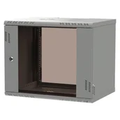 Szafy rack - Szafa wisząca Professional 19" 9U, 450mm, drzwi szklane, szara - miniaturka - grafika 1