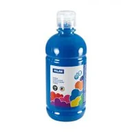 Przybory szkolne - Milan Farba tempera, butelka 500 ml niebieska - miniaturka - grafika 1