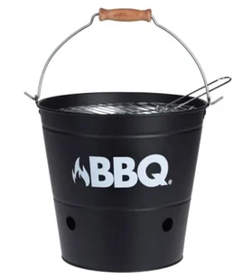 Czarny przenośny grill typu wiaderko - Kalcyx - Grille - miniaturka - grafika 1