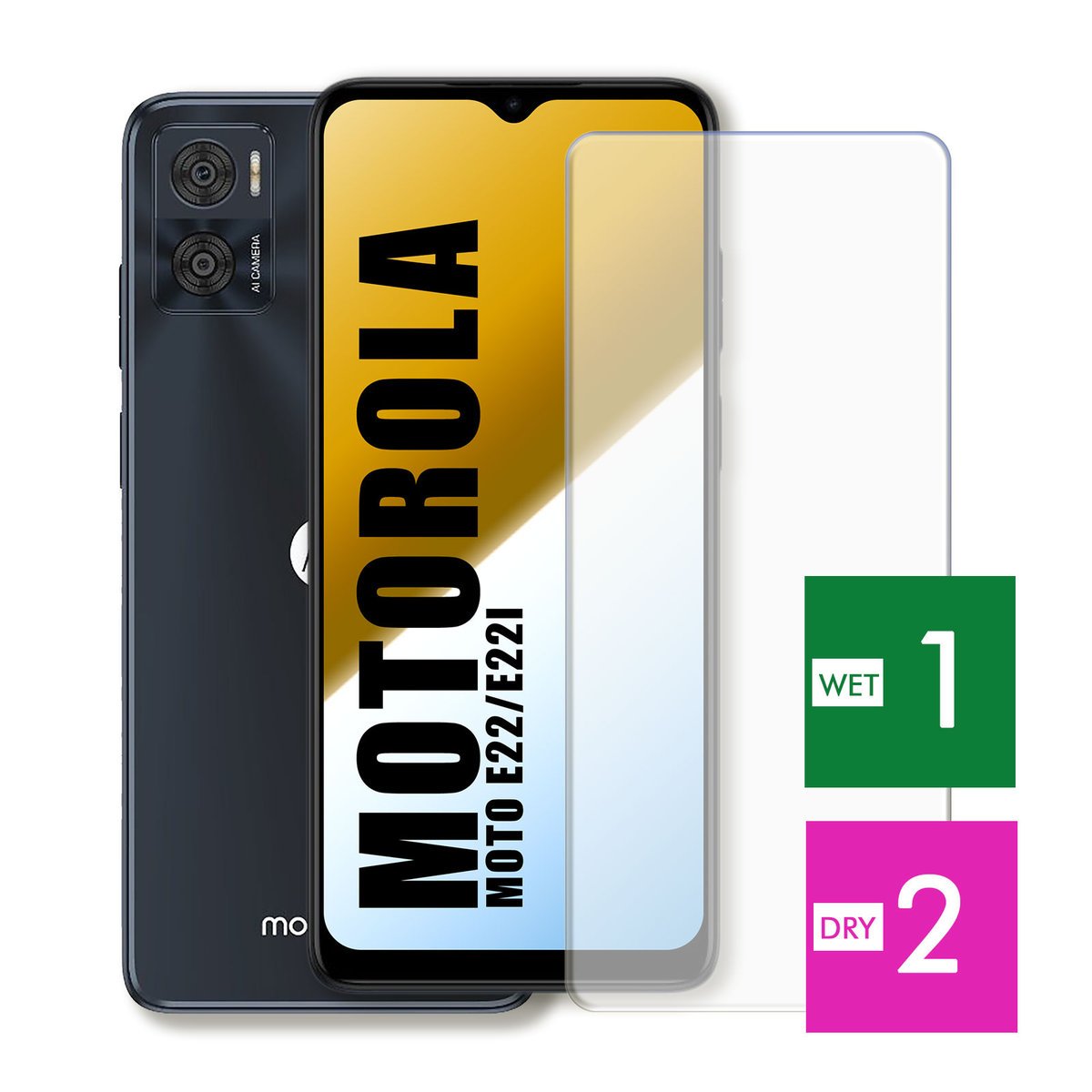 WZMOCNIONE SZKŁO DO MOTOROLA MOTO E22 E22I SZYBKA HARTOWANE 9H JAKOŚĆ