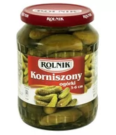 Pasztet i przetwory mięsne - ROLNIK Ogórki korniszony 720ml [6] - miniaturka - grafika 1