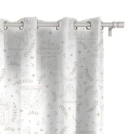 Zasłony - Zasłona WINTER wzór BN56 | Zimowy wieczór przy kominku 150 x 280 cm tkanina zaciemniająca - miniaturka - grafika 1