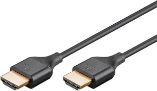 Goobay 75299 kabel HDMI 2 m HDMI Typu A (Standard) Czarny - Kable komputerowe i do monitorów - miniaturka - grafika 1