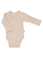Body dla niemowląt - Niemowlęce body długi rękaw beżowy Nicol r.56 - miniaturka - grafika 1