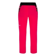 Spodnie i spodenki dla chłopców - Spodnie dziecięce Salewa  Rosengarten DST Virtual Pink 152 cm - miniaturka - grafika 1