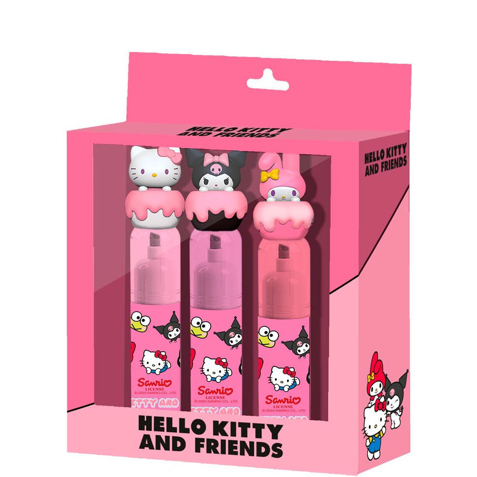 Karactermania - Zestaw 3 podkładek z wizerunkiem Hello Kitty, oficjalny produkt